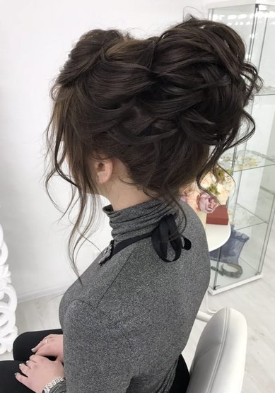 Свадебная прическа Средний объемный пучок (Д20053) - Стилист-визажист Дарья Антонова