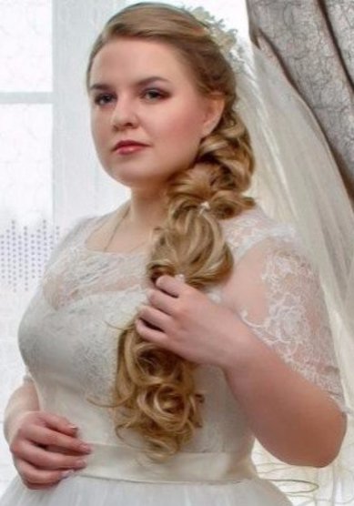 Прическа на свадьбу Т20280 - Свадебный стилист Евгения Толстоноженко