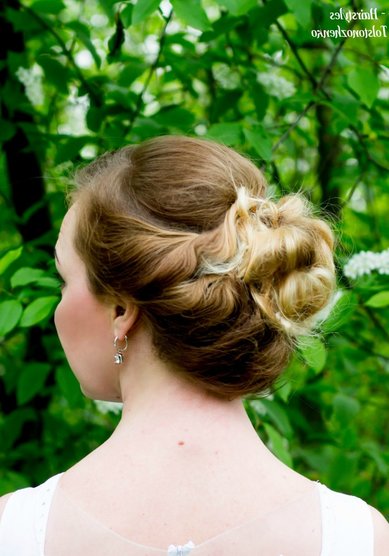 Прическа на свадьбу Т20286 - Свадебный стилист Евгения Толстоноженко