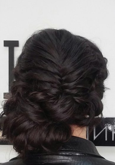 Прическа на свадьбу Т20358 - Свадебный стилист Евгения Толстоноженко