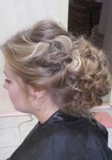 Свадебная прическа Т20373 - Свадебный стилист Евгения Толстоноженко