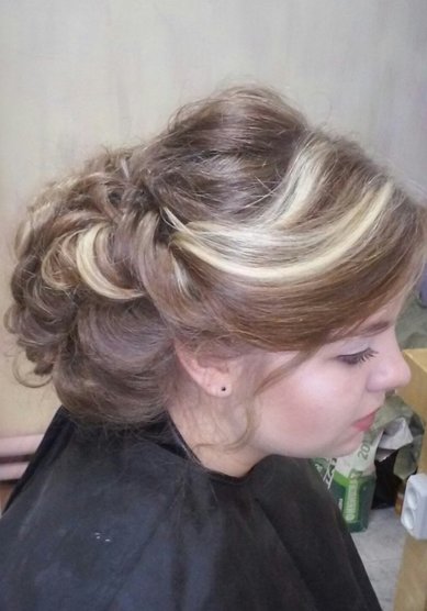 Свадебная прическа Т20373 - Свадебный стилист Евгения Толстоноженко