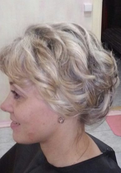 Свадебная прическа до укладки (Т20375) - Свадебный стилист Евгения Толстоноженко