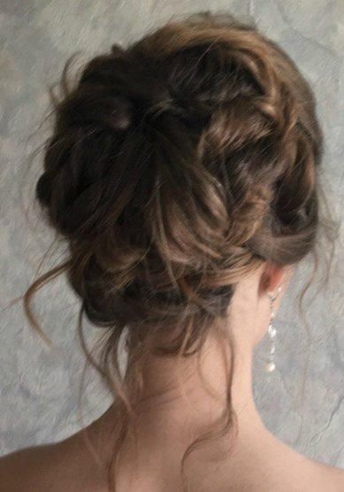 Прическа на свадьбу Т20436 - Свадебный стилист Евгения Толстоноженко