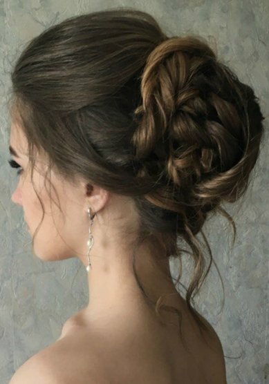 Прическа на свадьбу Т20436 - Свадебный стилист Евгения Толстоноженко