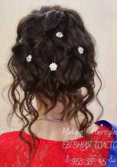 Свадебная прическа Т20439 - Свадебный стилист Евгения Толстоноженко