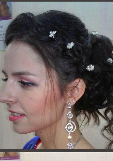 Свадебная прическа Т20439 - Свадебный стилист Евгения Толстоноженко