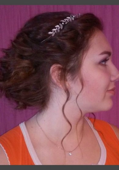 Прическа на свадьбу Т20440 - Свадебный стилист Евгения Толстоноженко