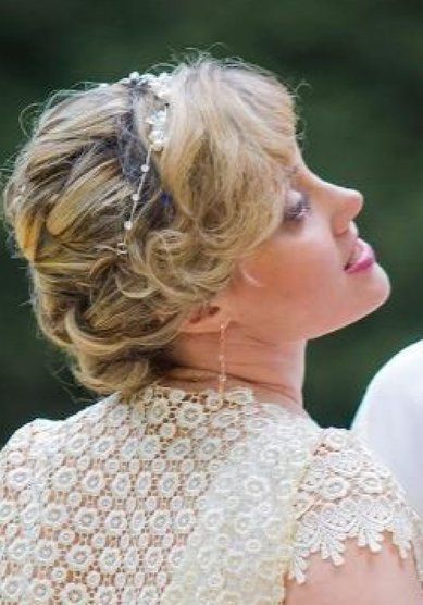 Свадебная прическа Т20445 - Свадебный стилист Евгения Толстоноженко