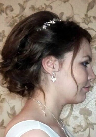 Свадебная прическа Т20455 - Свадебный стилист Евгения Толстоноженко