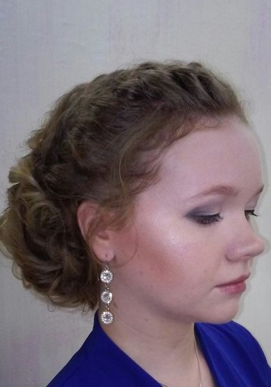 Прическа на свадьбу Т20484 - Свадебный стилист Евгения Толстоноженко