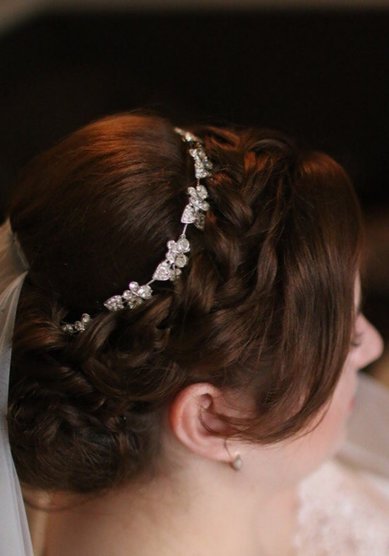 Прическа на свадьбу Т20532 - Свадебный стилист Евгения Толстоноженко