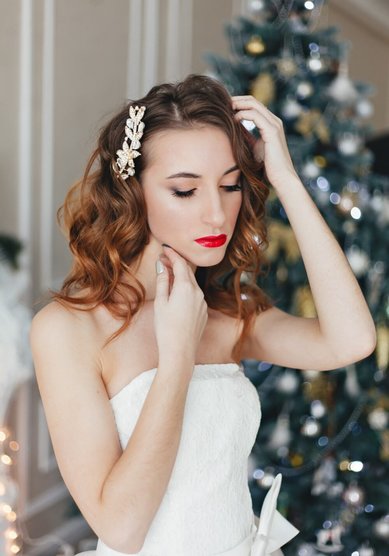 Прическа на свадьбу М21024 - Стилист-визажист Мария Лисицкая