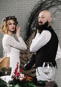 Локоны на каре (Т21468)