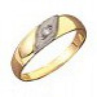 Обручальное кольцо 1101123-Р11390 из желтого золота, фигурное