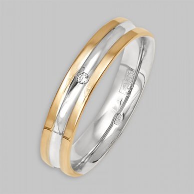 Обручальное кольцо 1747-110-Р11360 - Сеть Ювелирных Салонов Ресса