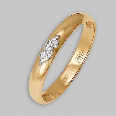 Обручальное кольцо 1695-110-Р11369 - Сеть Ювелирных Салонов Ресса