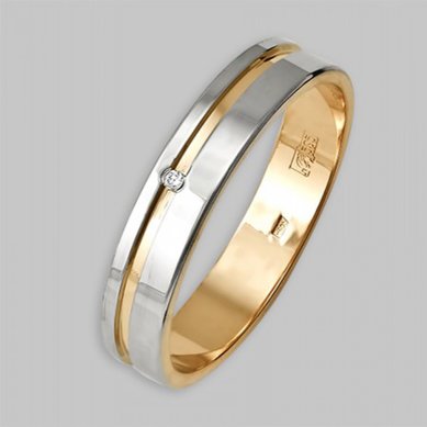 Обручальное кольцо 1699-110-Р11374 - Сеть Ювелирных Салонов Ресса