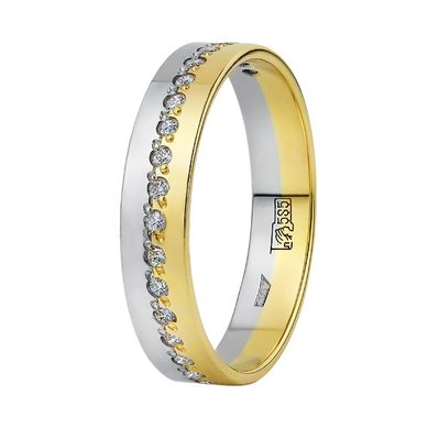 Обручальное кольцо 10-543-Ж-Ю15330 - Ювелирный магазин Юверос