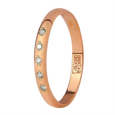 Обручальное кольцо кл-005-Ю4432 - Ювелирный магазин Юверос