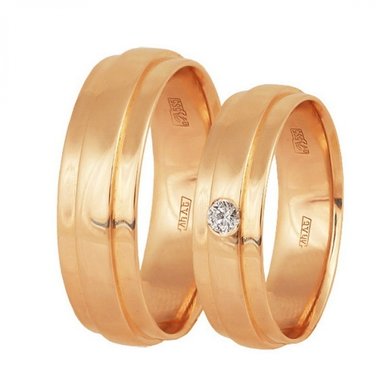 Обручальные кольца 10-260 | 10-262-Ю536 - Ювелирный магазин Юверос