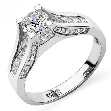 Помолвочное кольцо 81015-Ю6028 - Ювелирный магазин Юверос