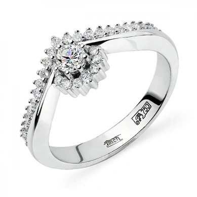 Помолвочное кольцо 81007-Ю6370 - Ювелирный магазин Юверос