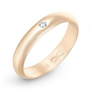 Обручальное кольцо R01-WED-00013-я8878 - Ювелирная компания яяяМосковский ювелирный завод...