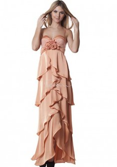 Вечернее платье В45320. В греческом стиле, длинное без шлейфа.