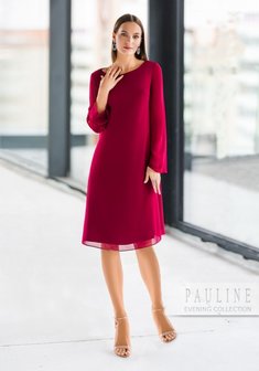 Вечернее платье Адмира-Ж66268. С прямой юбкой, короткое без шлейфа.