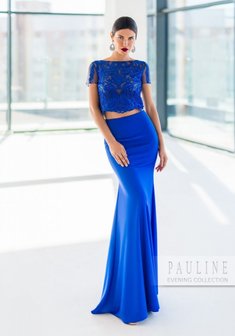 Вечернее платье Лондон Lux Электра-Ж66273. Силуэт Русалка (Рыбка), длинное без шлейфа.