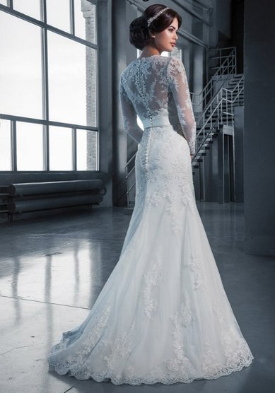 Свадебное платье 14214-2DFL-J57482 - Салон свадебной моды Just Married