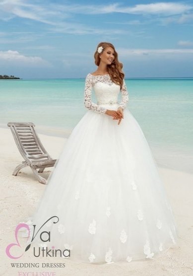 Свадебное платье Белиссима-П58809 - Свадебный салон Платье Белое