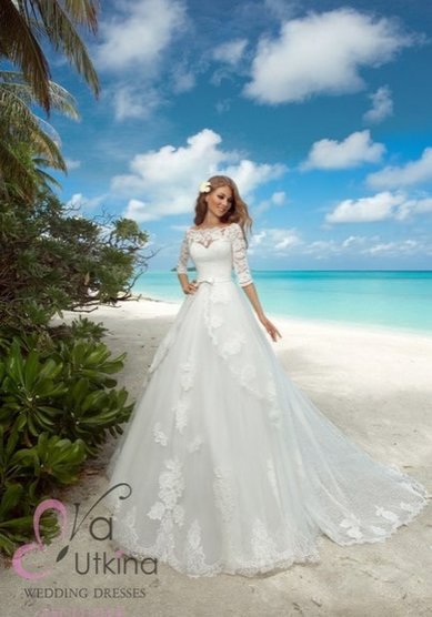 Свадебное платье Николь-П58816 - Свадебный салон Платье Белое