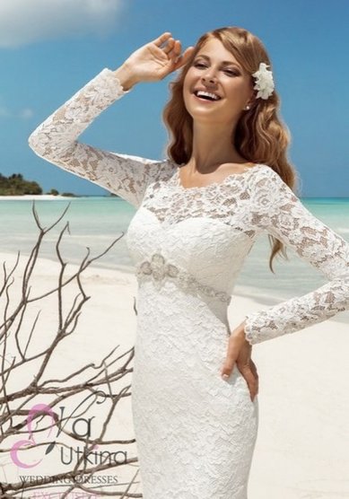 Свадебное платье Эстелла-П58817 - Свадебный салон Платье Белое