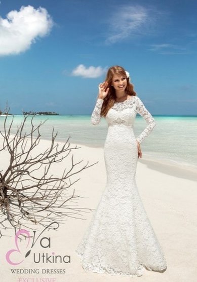 Свадебное платье Эстелла-П58817 - Свадебный салон Платье Белое