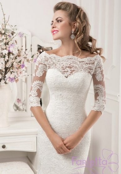 Свадебное платье Магнолия-П58826 - Свадебный салон Платье Белое