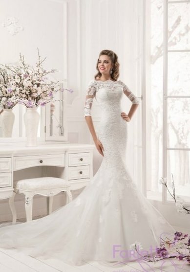 Свадебное платье Магнолия-П58826 - Свадебный салон Платье Белое