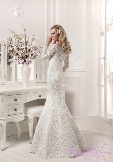 Свадебное платье Ваниль-П58829 - Свадебный салон Платье Белое