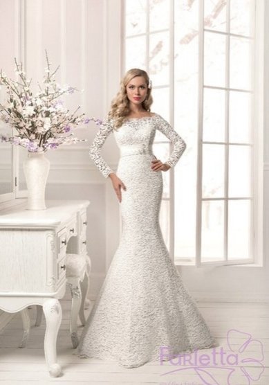 Свадебное платье Ваниль-П58829 - Свадебный салон Платье Белое