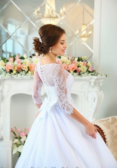 Свадебное платье Аврора-П58834 - Свадебный салон Платье Белое