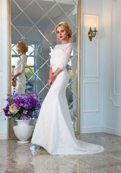 Свадебное платье Венсен-П58836 - Свадебный салон Платье Белое