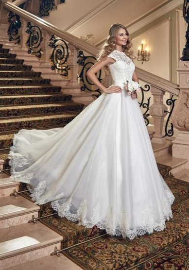 Свадебное платье Диана премиум-П58847 - Свадебный салон Платье Белое