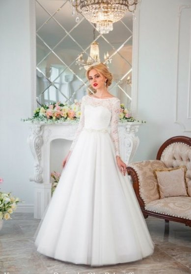 Свадебное платье Клавдия-П58941 - Свадебный салон Платье Белое