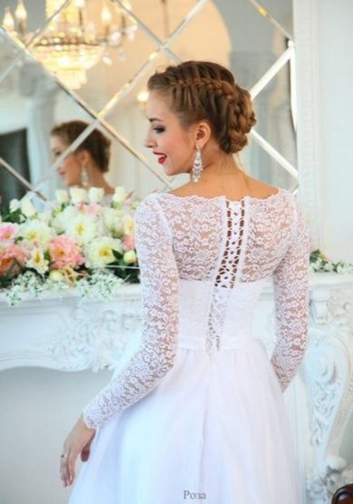 Свадебное платье Роза-П58942 - Свадебный салон Платье Белое