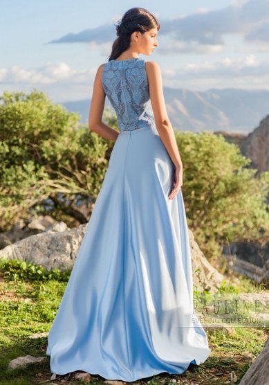 Вечернее платье Альпы (кроп топ+юбка)-Ж66214 - Свадебный салон Жозефина