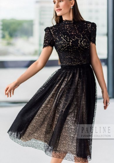 Вечернее платье Пиллар Дженнер (кроп топ+юбка)-Ж66266 - Свадебный салон Жозефина