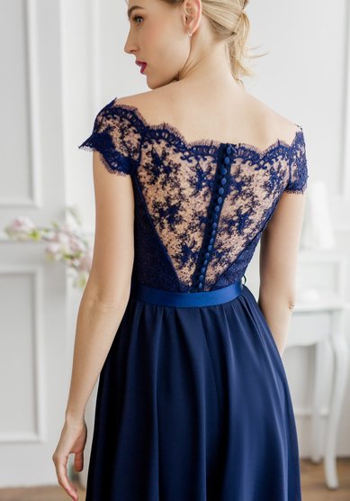 Вечернее платье ELENA KONDRATOVA модель 015-Ж66390 - Свадебный салон Жозефина.