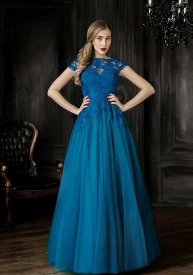 Вечернее платье ELENA KONDRATOVA модель 023-Ж66393 - Свадебный салон Жозефина.