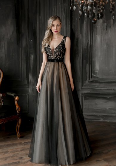 Вечернее платье ELENA KONDRATOVA модель 014-Ж66395 - Свадебный салон Жозефина.